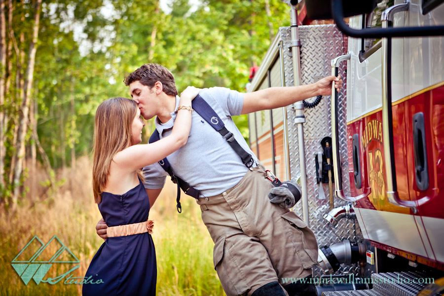 Fireman Engagement Pictures